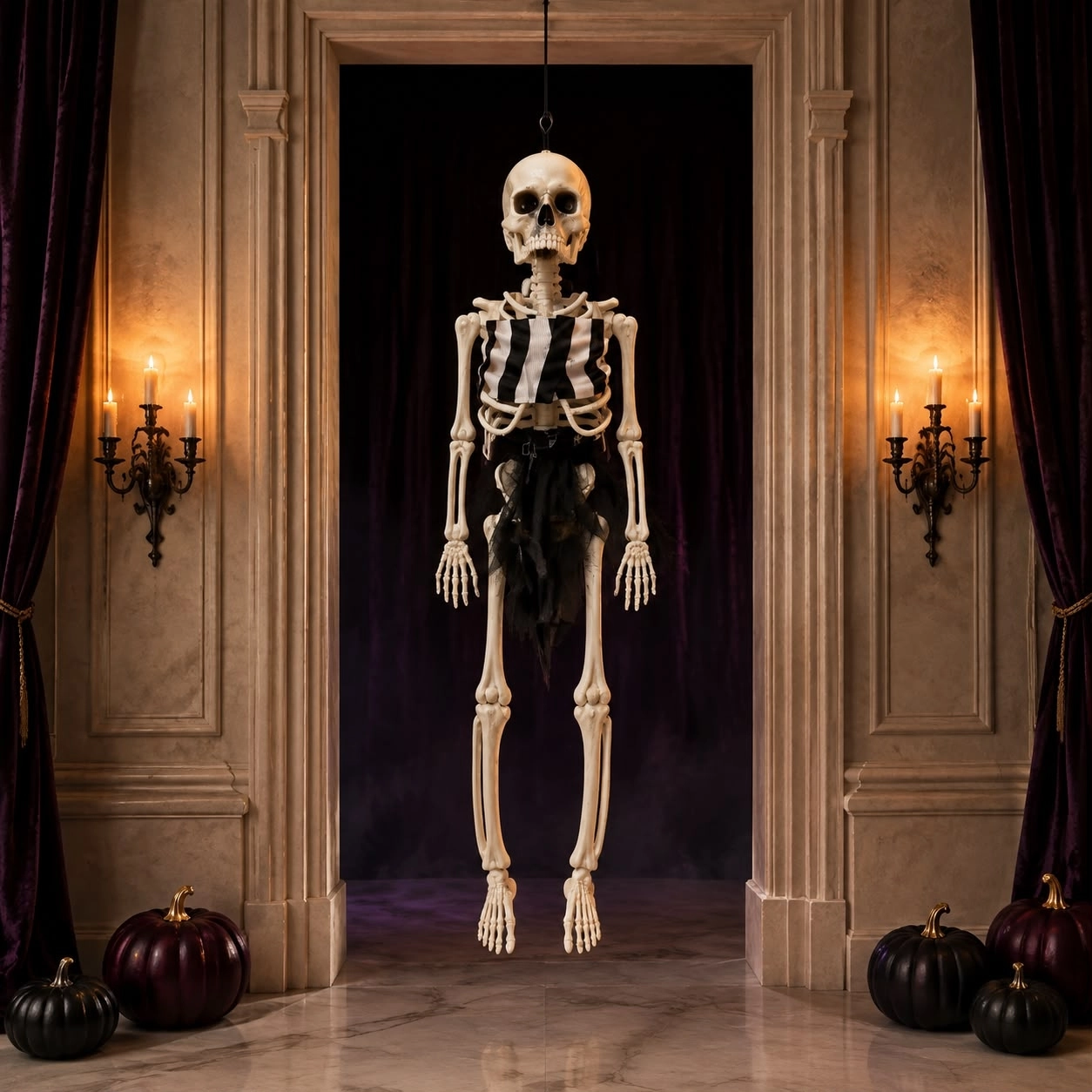 Toptan Halloween İskelet Maskot 40 cm
