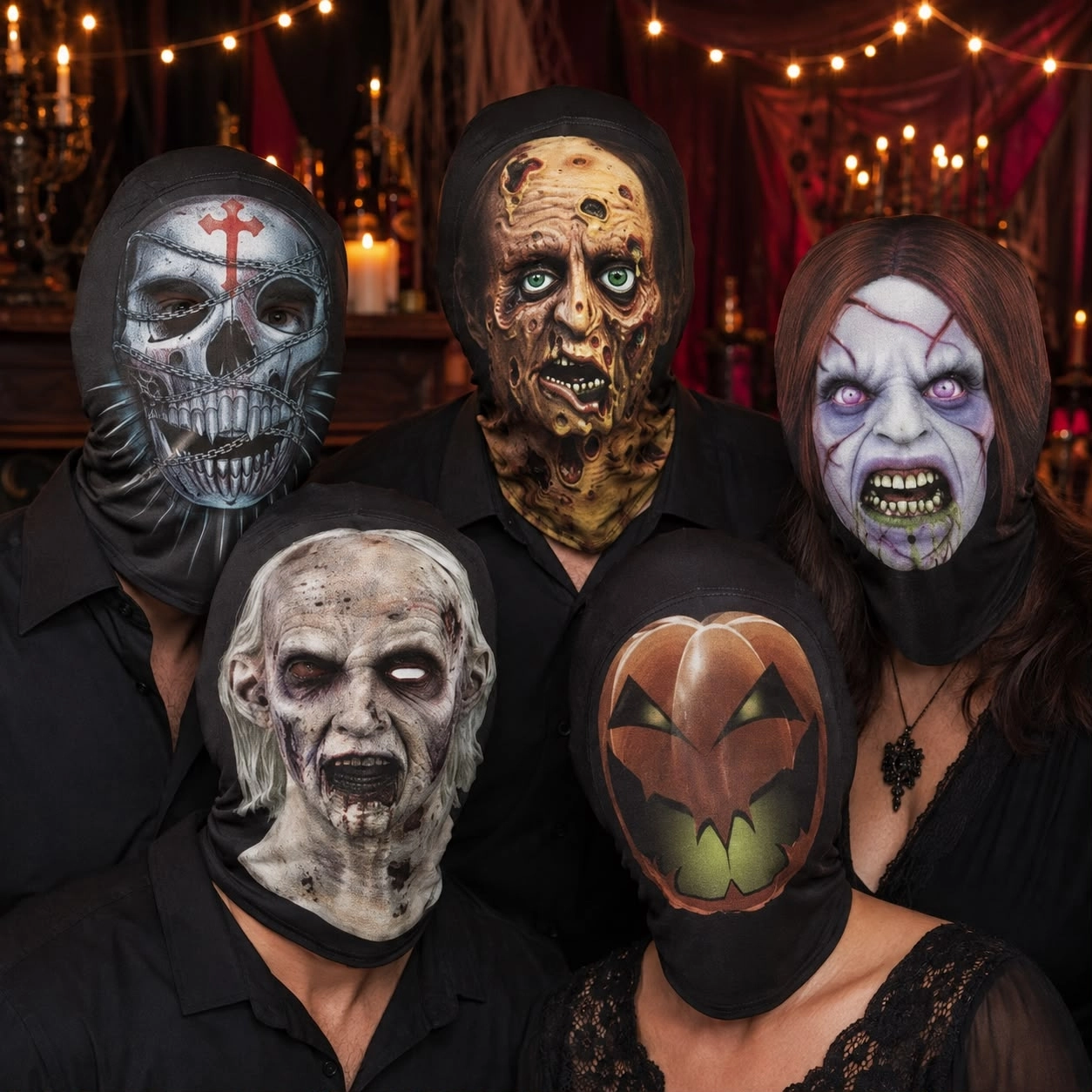 Toptan Halloween Kumaş Maske