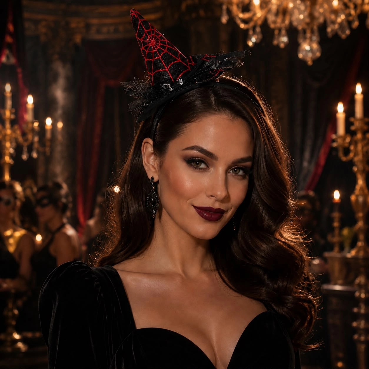 Toptan Halloween Mini Cadı Şapkalı Taç