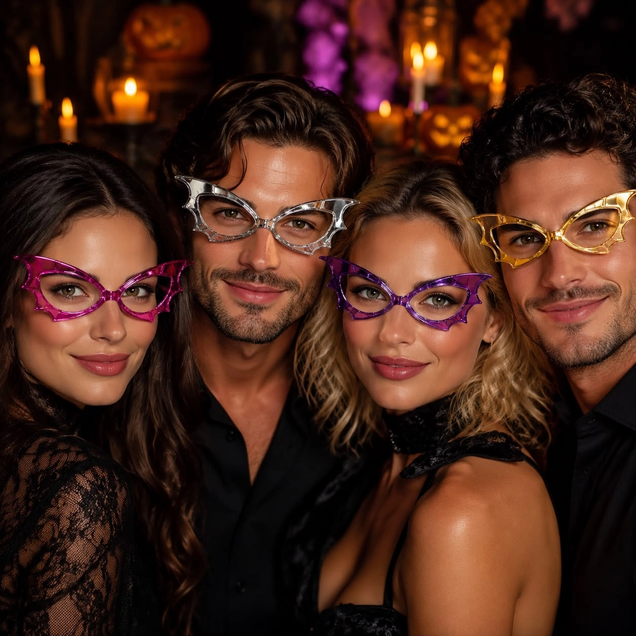 Toptan Halloween Metalize Malefiz Gözlük