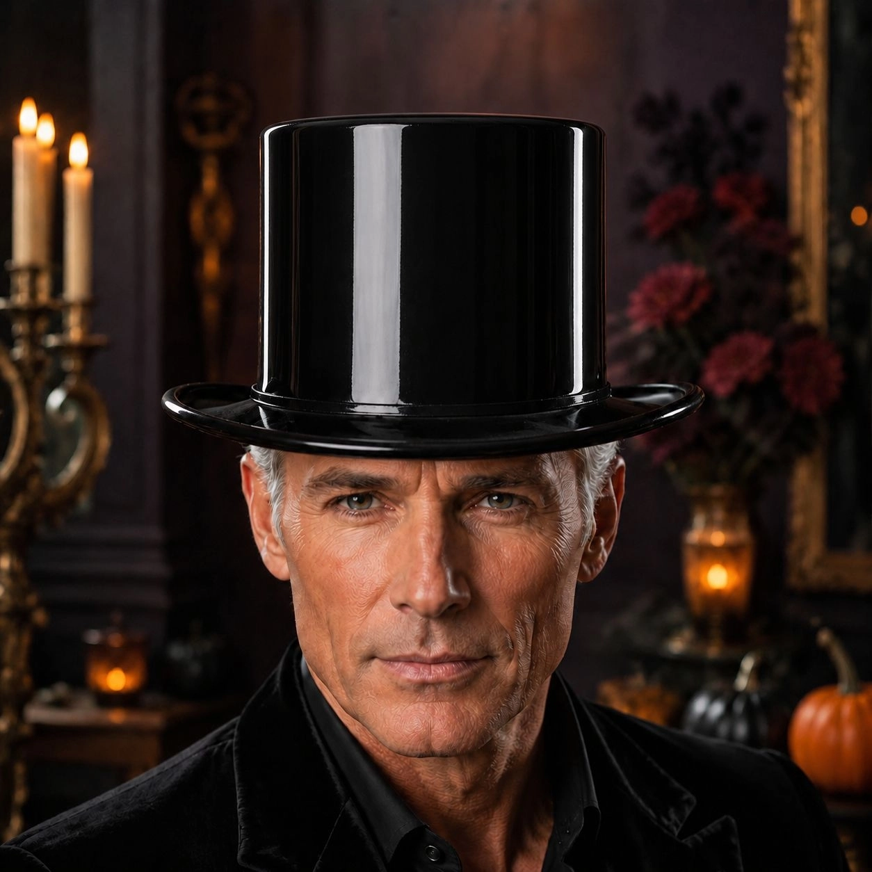 Toptan Halloween Siyah Plastik Fötr Şapka
