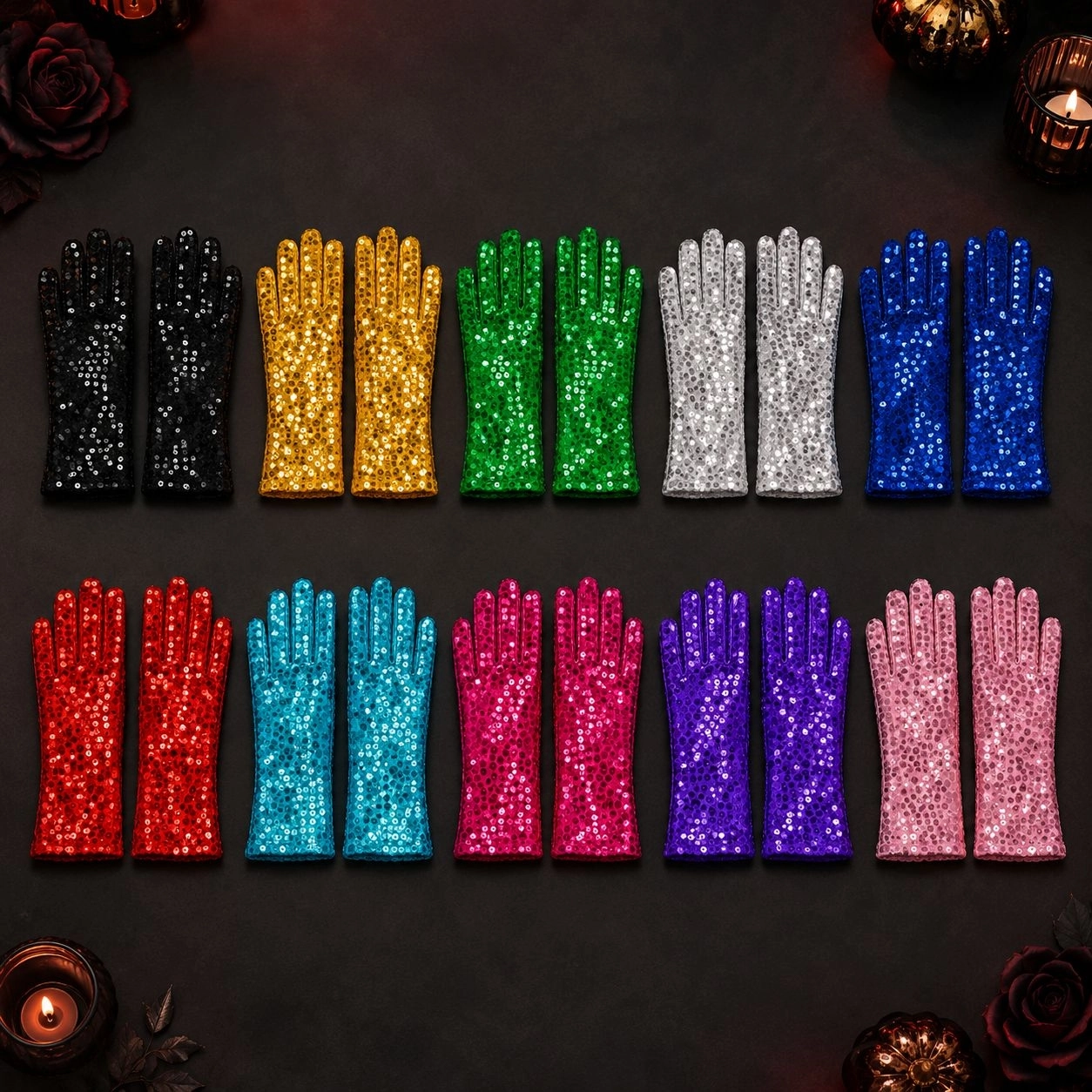 Toptan Halloween Pullu Eldiven