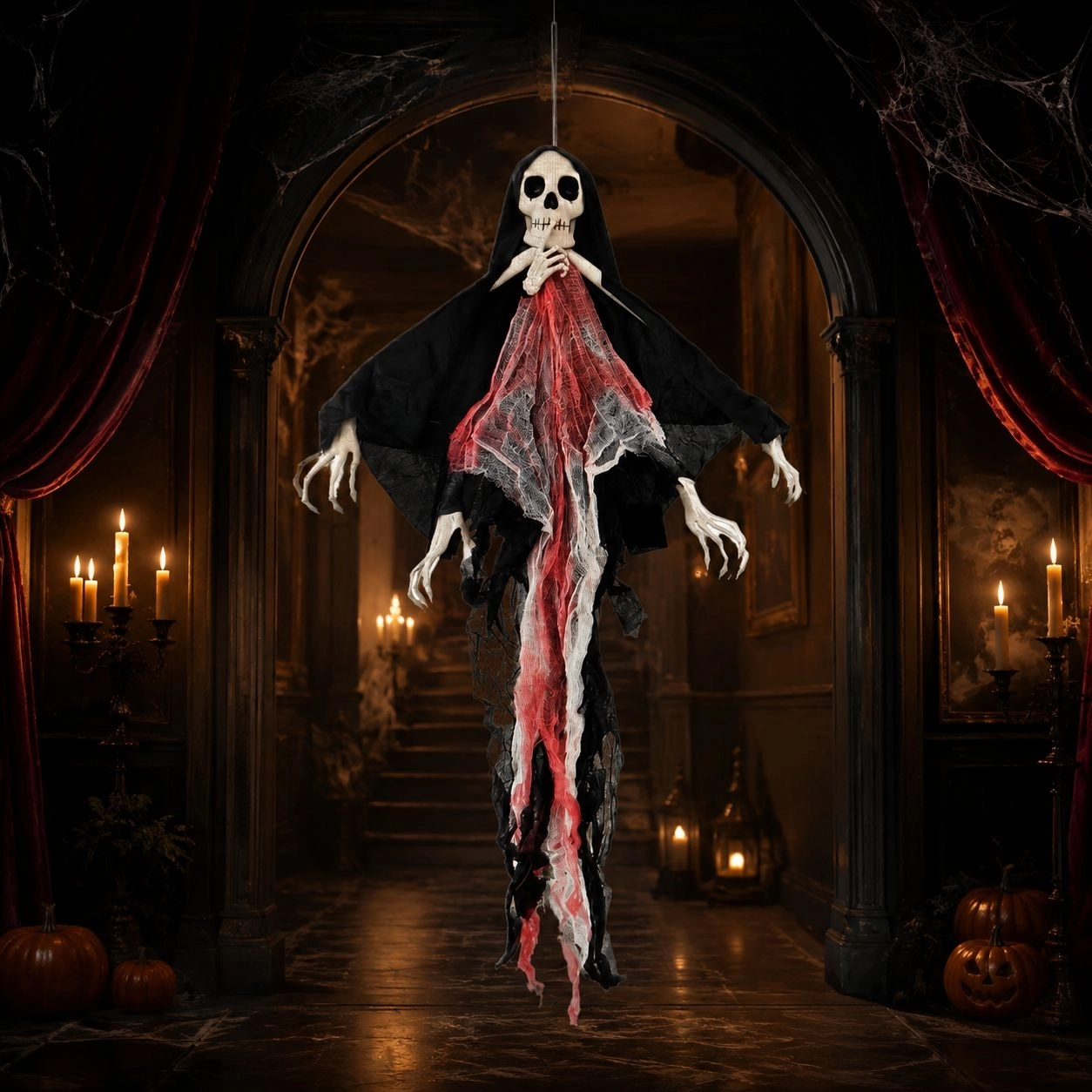 Toptan Halloween 4 Kollu İskelet