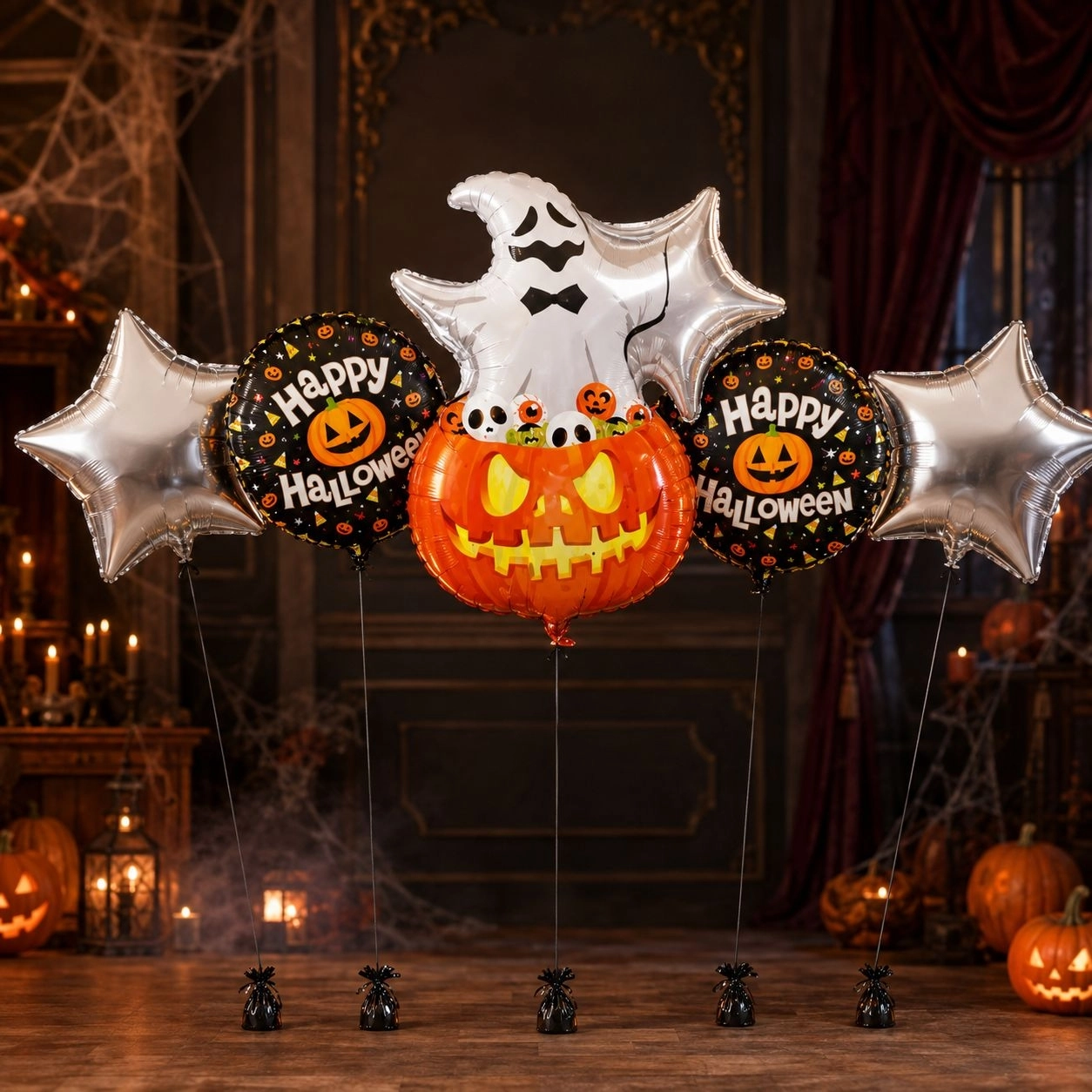 Toptan Halloween 5li Folyo Balon Seti