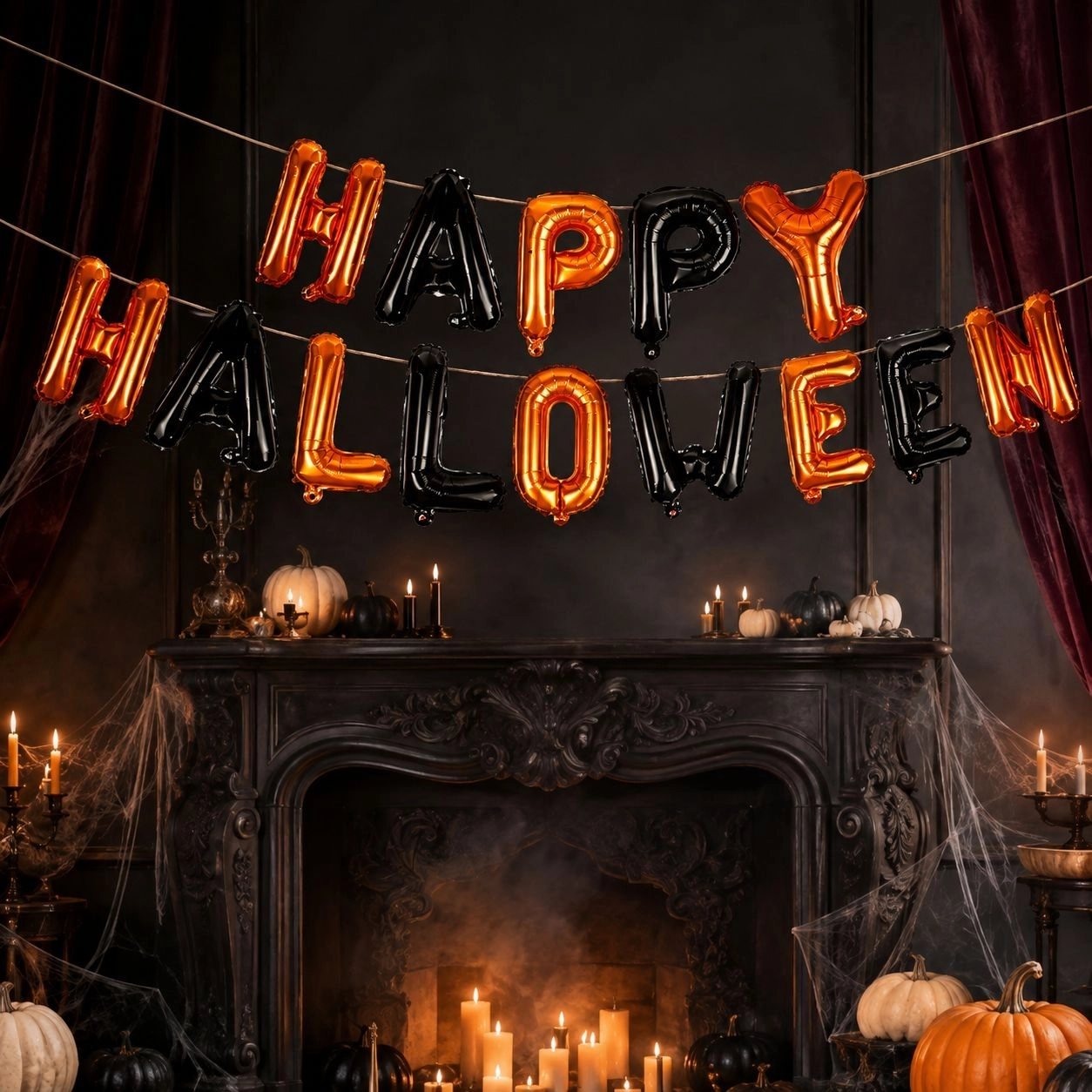 Toptan Halloween Happy Halloween Folyo Balon