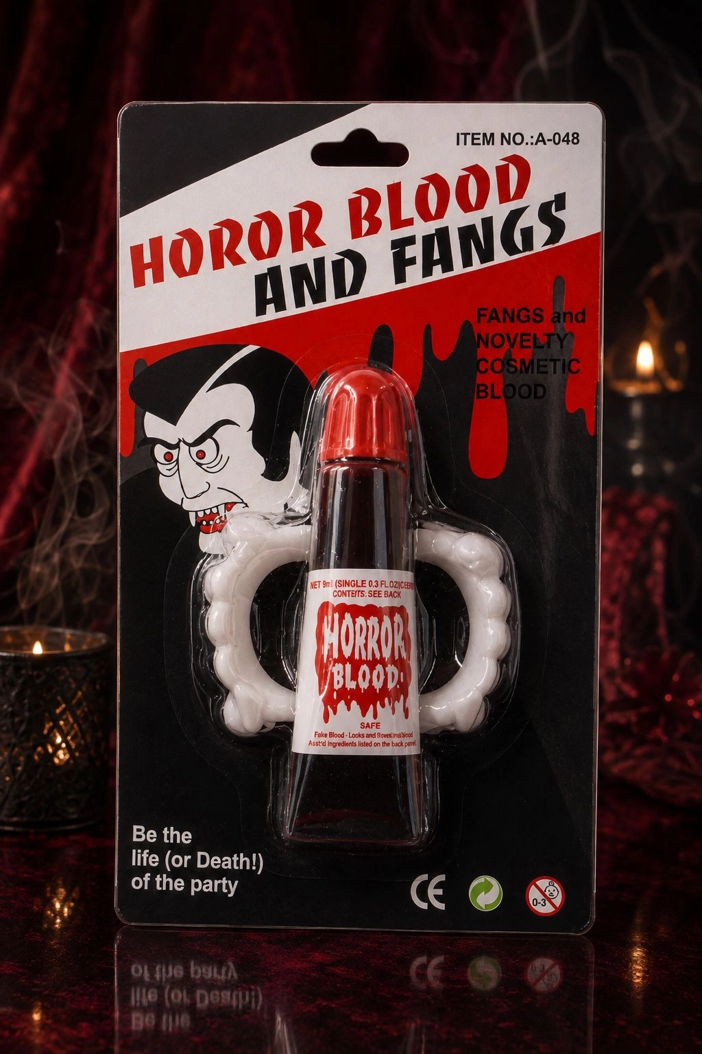 Toptan Halloween Vampir Diş Kan Set İthal